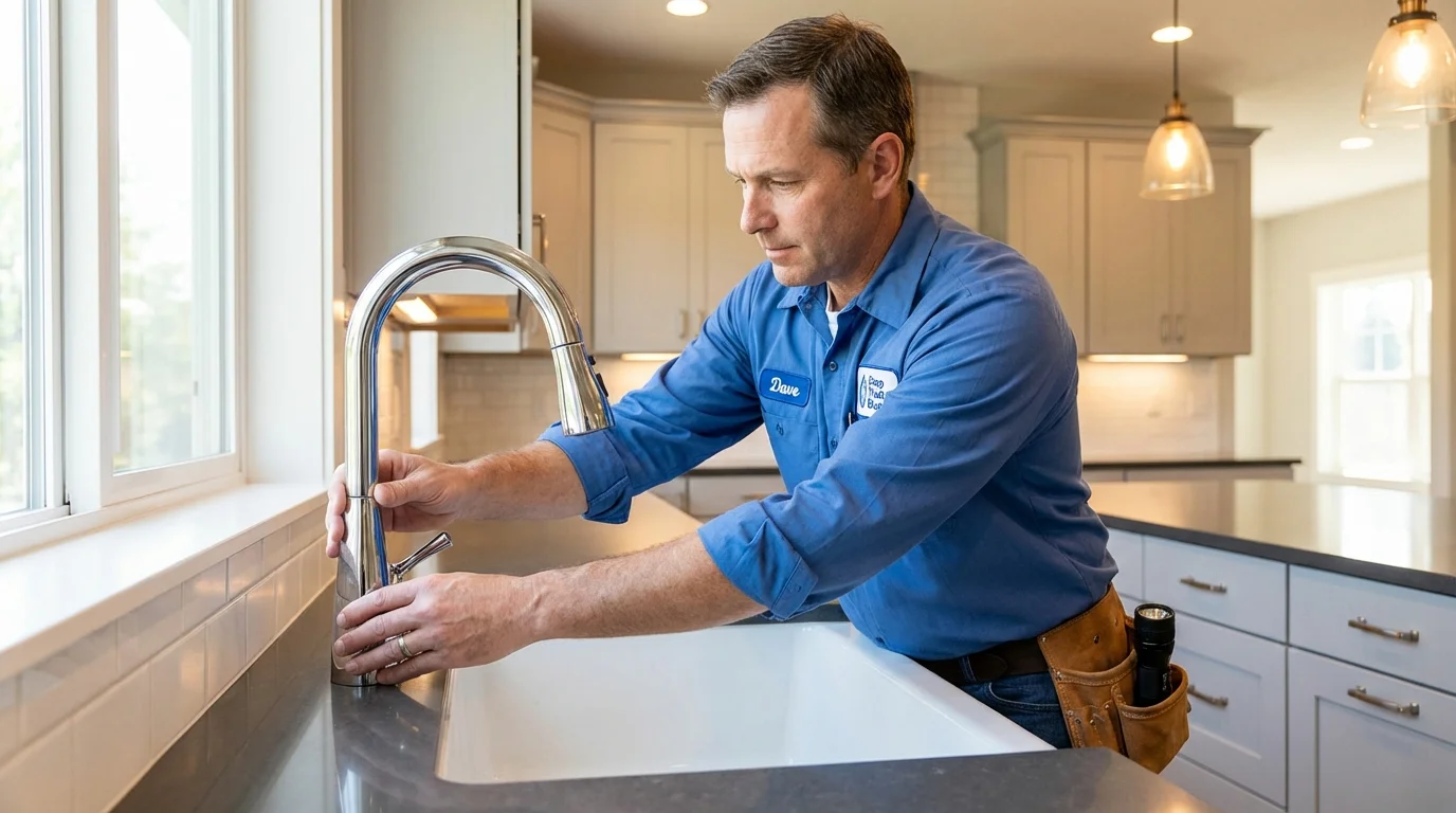 Kitchen faucet installation by Johns Plumbing LLC in Newmarket