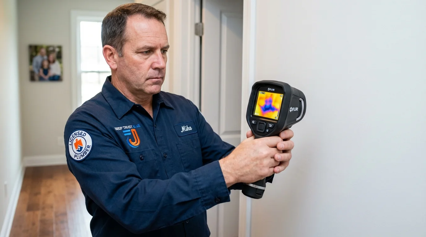 Thermal imaging leak detection by Johns Plumbing LLC in Newmarket